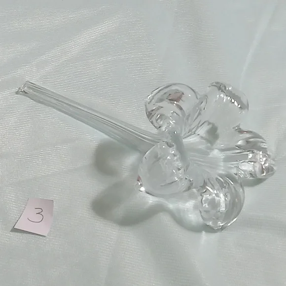 Blown Glass Art Flower Lily bud vase pk#3 - Picture 5 of 7